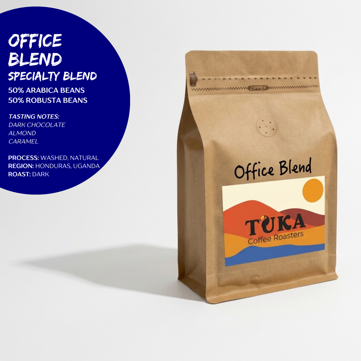 Office Blend – Dark Roast Koffiebonen blend in losse zak (B2B/zakelijk)