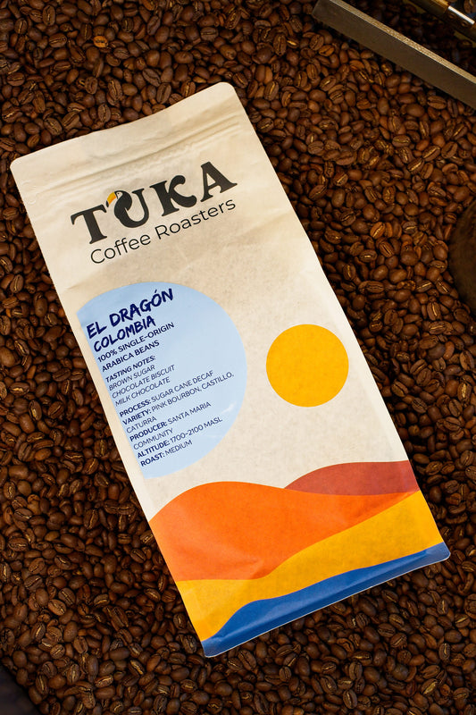El Dragón – Medium Roast Cafeïnevrije Koffiebonen Colombia